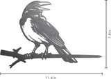 NOAHAMMER Metal Birds Yard Art Crow - Outdoor Silhouette Garden Decoration Rusty Metal Statue Decor - Metal Birds on Tree Metal Silhouette Sculptures Yard Art Gifts