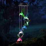 Mother Gifts, Hummingbird Gifts for Grandma, Hummingbird Wind Chimes Outdoor,Solar Wind Chime, Gift for mom, Birthday Gift for Women, Garden Decor, Yard Decor