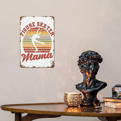 Retro Metal Tin Sign Loves Skag Mom Funny Wall Decor for Home,Garden,Patio,Yard,Office,Vintage 8x12 Inches Room Decorations