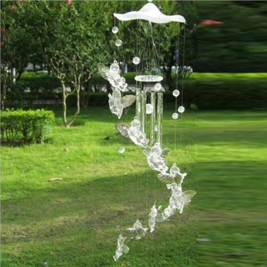 Angel Aluminum Wind Chime with Tuned Metal Tubes for Home, Garden, and Patio Decoration