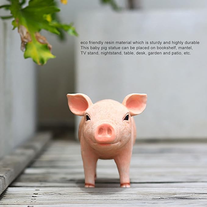 Cute Lifelike Statue, Durably Weatherproof resins, Ideal Decor for Garden Patio Backyard, Hand Painted Face, Standing