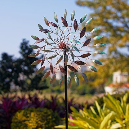 VEWOGARDEN Large Wind Spinners Outdoor Metal 3 Tier Wind Sculptures & Spinners Ornament Art for Garden, Patio, and Lawn Decoration