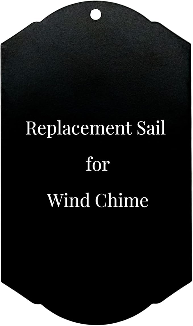 Personalized Wind Chime Sail, Sail Only, Engraved Windchime Tag, Custom Wind Chime Plaque, Replacement Windchime Sail