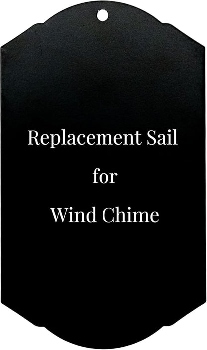 Personalized Wind Chime Sail, Sail Only, Engraved Windchime Tag, Custom Wind Chime Plaque, Replacement Windchime Sail