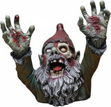 Garden Gnomes Decor, 4 Inch Scary Gnome for Patio Halloween Decoration, Garden Sculptures, Resin Yard Figurine for Garden Patio Lawn, Ornament for Mini Gift, Festive Decorations