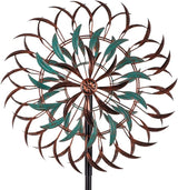 VEWOGARDEN 19" Dia Large Wind Spinner Outdoor with 6 Blades, Metal Kinetic Wind Sculptures & Spinners for Yard, Garden, Lawn Decorations