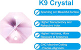 PATIKIL K9 Crystal Octagon Beads 2 Holes Pendants, 60 Pack 14mm Chandelier Prisms Parts Ornaments Hanging Beads for DIY Arts Crafts Decoration, Pink