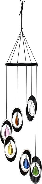 Woodstock Chimes Signature Collection, Woodstock Bellissimo Bells, 28'' Eclipse Wind Bells for Outdoor, Patio, Home or Garden Décor (CYBRS)