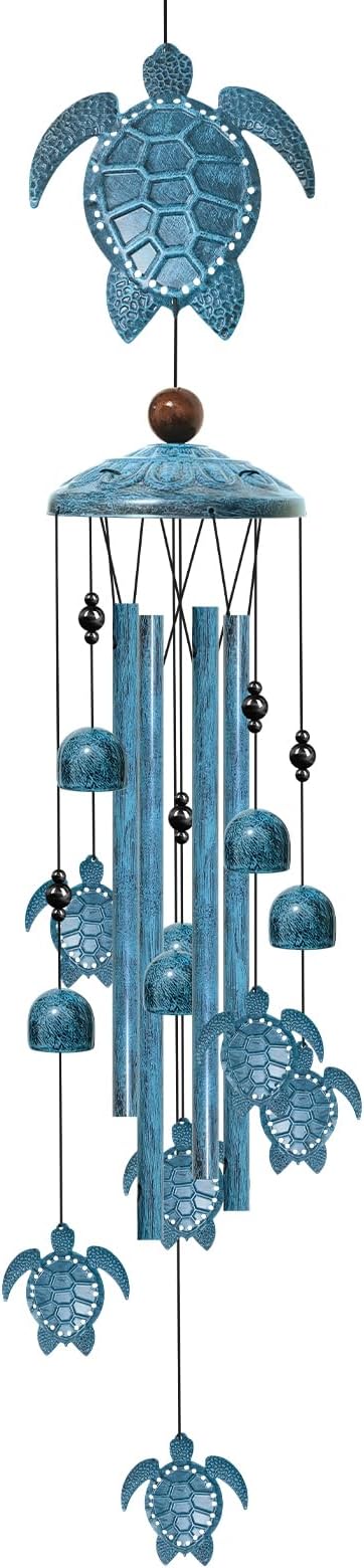 Windchimes Outdoors, 40" Sea Turtle Gifts for Women, Wind Chimes for Outside Home Yard Patio Decor, Turtle Gifts for Mom Grandma Sister, Unique Birthday Festival