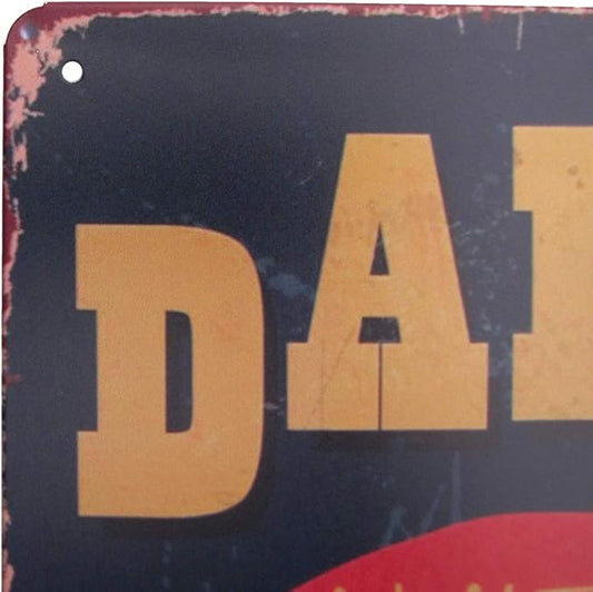 Funny Dad's World Famous BBQ Metal Sign Tin Man Cave Garage Bar Pub Outdoor Wall Decor Grilling Gift