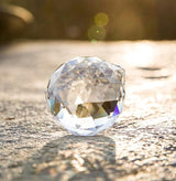 H&D 10pcs 30mm Clear Crystal Ball Feng Shui Lamp Prism Rainbow Suncatcher Wedding Decor Ceiling Lamp Lighting Hanging Drop Pendants