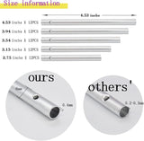60 Pieces Wind Chime Tubes Parts Supplies Windchime String Metal Tubes for Crafts DIY Wind Chimes for Adults Arts and Crafts