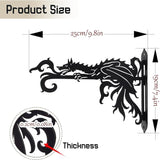 2 Pack-10inch Gothic Dragon Metal Wall Brackets for Hanging Plants, Outdoor Indoor Decorative Hooks for Hanging Plants, Bird Feeder, Wind Chime, Lantern