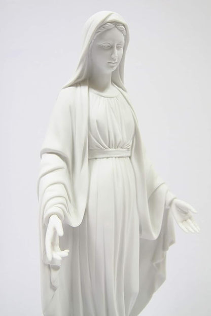 Vittoria Collection 19 Inch Our Lady of Grace Italian Statue Sculpture Figurine Made in Italy Indoor Outdoor Garden