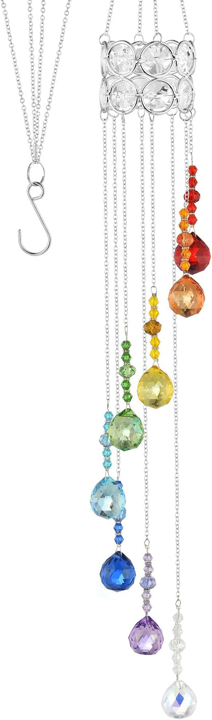Hanging Crystal Sun Catcher, 20mm Crystal Balls, Rainbow Maker, Hanging Crystals for Decoration, Window Decoration, Ideal Gift