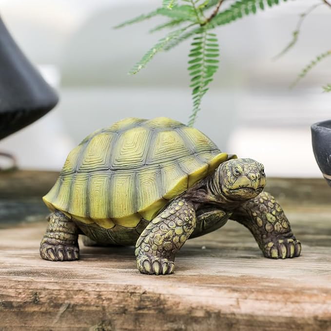 Realistic Turtle Statue Resin Turtle Statue Decor, Garden Sculpture Indoor/Outdoor Courtyard Lawn Ornament, Home Decor