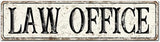 Madcolitote Retro Law Office Wood Sign Law Office Custom Street Sign Rustic Wooden Wall Art Farmhouse Wall Decor Kitchen Home Decor Signs Wall Hanging Sign Housewarming Gift 6x24in
