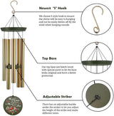 Personalized Sympathy Wind Chime, Memorial Gifts Wind Chimes for Loss of Loved One, Commemorative Sympathy Bereavement Gifts for Condolences/Funeral, Product in USA