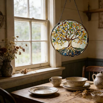 Stained Glass Window Hanging,suncatcher Stained Glass kit,Stained Glass Ornament, Garden suncatchers for Windows Hanging,Window Decor or Indoor,Gifts for Women, Lovers, Couple, Friends