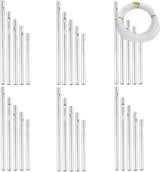 Wind Chime Tubes 30Pcs Wind Chime Kit for DIY Home Garden Outdoor Hanging Decorations 5 Different Length (Wind Chime+ String)