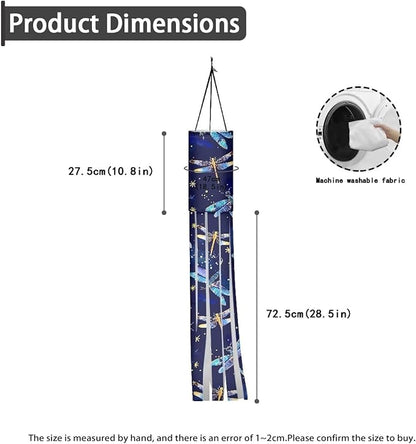 Jeiento Blue Dragonfly Windsock Flag Recycle Wind Socks for Outside,Party Home Farmhouse Yard Wind Sock Outdoor Hanging Decor,2 Piece Set|40-Inch Windsock Flag