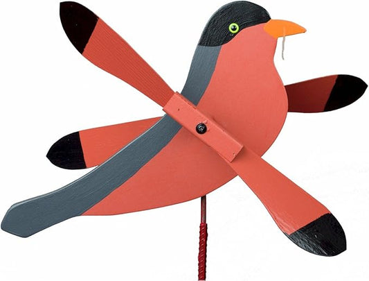 Robin Whirligig/Whirly Bird Garden Spinner Lawn Decoration Amish Made