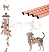 Dog Wind Chimes for Outside, Dog Windchimes Gifts for Grandma/Women Birthday Gifts,Outdoor/Indoor Metal Wind Chime for Garden,Home, Lawn, Porch, Yard (35")