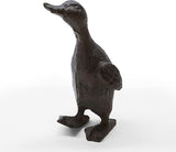 Heavy Duty Cast Iron Duck Statue,Small Cute Duck Statuary Ducks Decor for Garden Figure Home Decoration Pack of 2