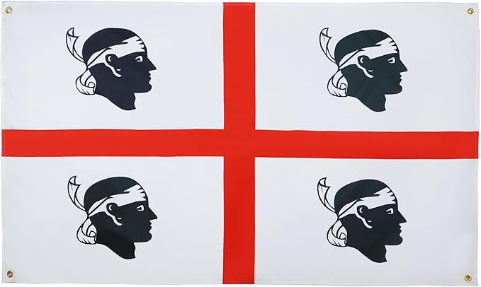 AZ FLAG Sardinia Flag 150 x 90 cm with 4 Eyelets for Balcony or Wall
