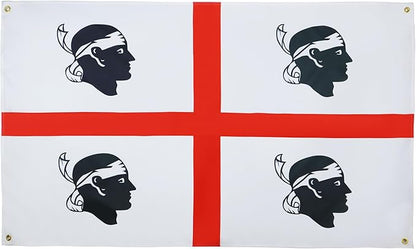 AZ FLAG Sardinia Flag 150 x 90 cm with 4 Eyelets for Balcony or Wall