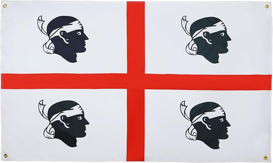 AZ FLAG Sardinia Flag 150 x 90 cm with 4 Eyelets for Balcony or Wall