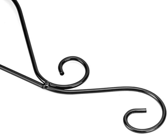 KEILEOHO 6 PCS 10 Inches Hanging Plant Bracket, Wall Mount Metal Plant Hanger with Screws, Iron Plant Brackets for Hanging Baskets Plants Flower Wind Chimes Bird Feeders Indoor Outdoor Home Decor