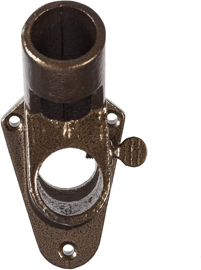 Evergreen Flag Bracket Two-Position 45 and 90 Degree | Aluminum | Copper | Hardware Incl | Outdoor Home and Garden Décor | Residential or Commercial | Wood Metal Plastic Pole - Not Included