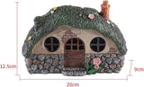 Fairy Garden Statues,Fairy Garden House with Solar Powerd Night Light,Yard Decorations Outdoor Fairy Garden Accessories Decor for Outside (House)
