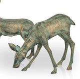 SPI Home Garden Deer Pair Garden Statues Outdoor Décor
