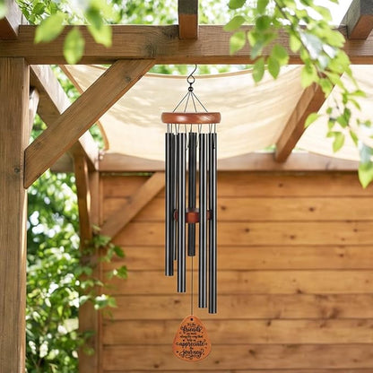 Friendship Wind Chime Gifts, Outdoor Decorative Wooden Wind Chimes Hanging Windchimes for Garden Unique Birthday Presents for Women, Men, Besties, BFF