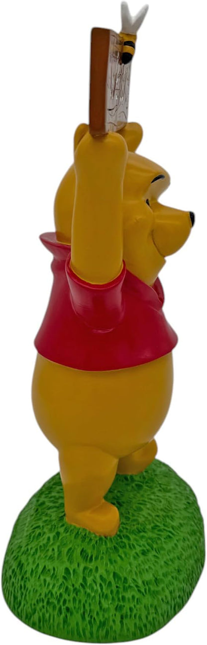Winnie The Pooh with Welcome Sign Everyday Outdoor Garden Statue, 12 Inches Tall, Officially Licensed Disney Product