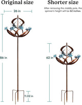 Wind Spinners Outdoor for Yard - Extra Large 86" H Metal Kinetic Yard Art, Wind Sculpture Spinner Garden Decor, Catches Every Breeze & Weather Resistant