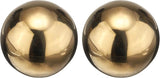 uxcell 2pcs Gazing Globe Decor Ball 2 inch 51mm Garden Sphere Polished Hollow Ball, Seamless Stainless Steel Gazing Ball, Smooth Mirror Globe for Garden Home Decor, Gold Tone