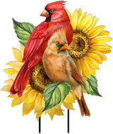 Briarwood Lane Cardinals and Sunflowers Metal Art