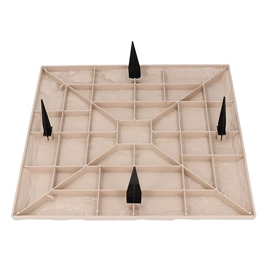 Keenso Unique Textured Stepping Stones, Weatherproof Garden Decoration for Outdoor Walkways (Beige)