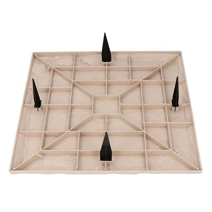 Keenso Unique Textured Stepping Stones, Weatherproof Garden Decoration for Outdoor Walkways (Beige)