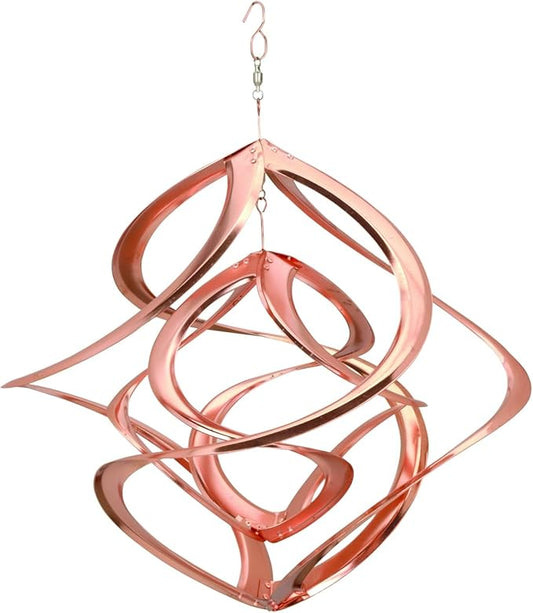 Red Carpet Studios The Original Cosmix Deluxe Helix Wind Spinner, Large 20-Inch, Double Copper