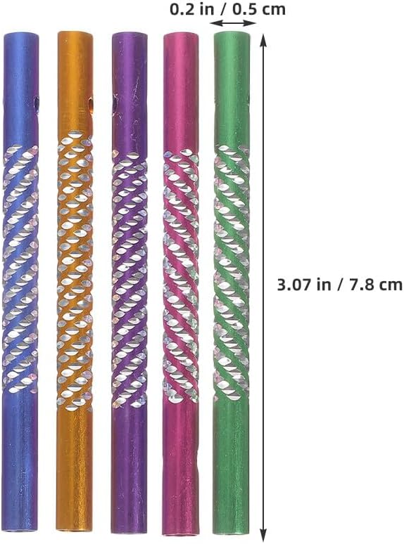 NUOBESTY 100pcs Wind Chime Tubes, Wind Chime Parts DIY Aluminum Hollow Tubes Replacement Windchime Kit Craft Supplies for Handicraft Enthusiasts for Patio, Garden, Outdoor, Home Hanging Decor