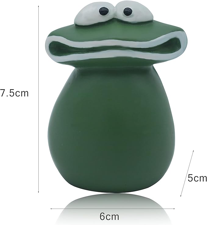 Garden Frog Statue Outdoor Decor – Waterproof Resin Frog Sculpture, Hand-Painted Frog Garden Statue for Patio, Lawn, Yard, Balcony or Porch, Cute Frog Figurine Garden Decor Gift for Garden Lovers