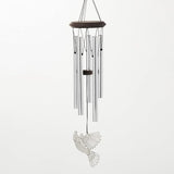 Woodstock Chimes Signature Collection, Woodstock Habitats Chime, 21'', Silver Wind Chimes for Outdoor, Patio, Home or Garden Decor (HCMC)