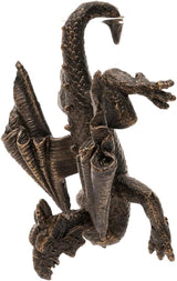 Dragon Planter Pot Hugger, Flower Climbing Animal Figurine, Resin Hanger Statue and Decorative Sculpture for Vase, Garden Outdoor Patio Lawn Yard Decor
