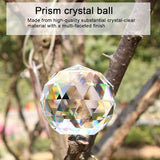2 Pack Clear Glass Crystal Ball Prisms Window Rainbow Maker Sphere Faceted Gazing Ball Prism Prism Suncatcher for Home Décor, Feng Shui, (60mm /2.36inch, 2 pcs)
