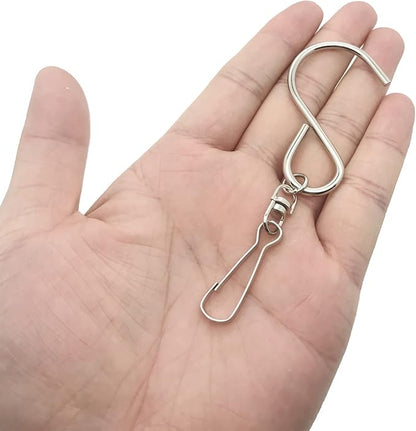 24 Pack Swivel Hooks Clips for Hanging Wind Chimes, Crystal Twisters, Outdoor Ornaments Party Supply