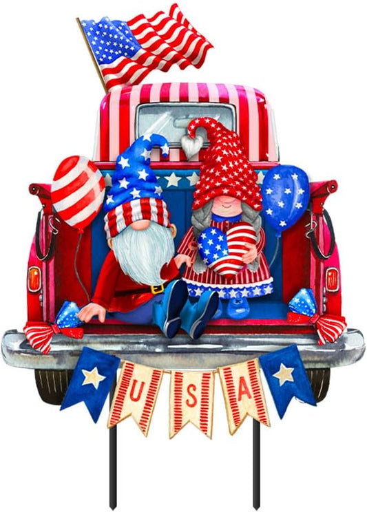 Briarwood Lane USA Gnomes Metal Art